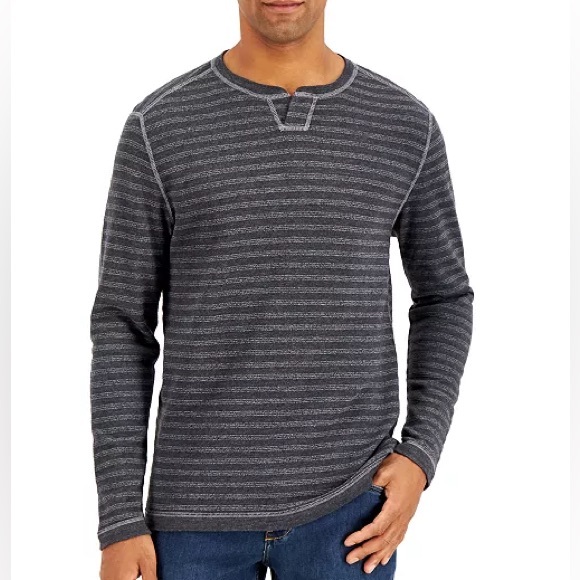 TOMMY BAHAMA SAN SALVATOR REVERSIBLE STRIPE SPLIT-NECK SHIRT - Picture 6 of 8